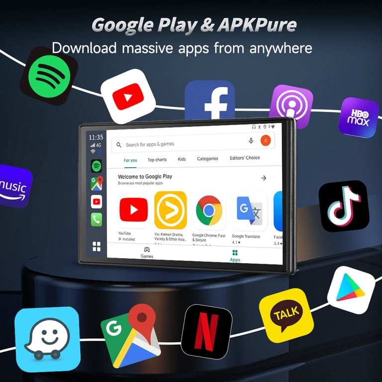 Carlinkit Tbox Plus, Android 13.0 Wireless CarPlay&Android Auto AI