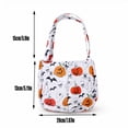 thumbnail image 3 of UALSRZL Halloween Treat Bags for Kids, Reusable Fabric Trick or Treat Candy Tote with Pumpkin Ghost, Portable Goodie Bag with Handles for Party Favors, 3 of 6