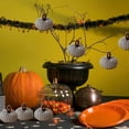 thumbnail image 4 of Fall Decor Thanksgiving Decorations Pumpkin Hanging Ornament 2 inch Soft Fabric Pumpkin Tree Decoration Fall Hanging Decoration Halloween Holiday Party Harvest Autumn Indoor Home Decoration, 4 of 7