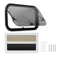 thumbnail image 2 of RV Window, 45 Opening Angle Caravan Window Push Out L700 H400mm Stable Support Anti UV with Screen Sunshade for Caravans, 2 of 7