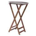 thumbnail image 5 of Kratos by Hubert Tray Stand with Solid Legs Dark Walnut Wood - 38" H, 5 of 7
