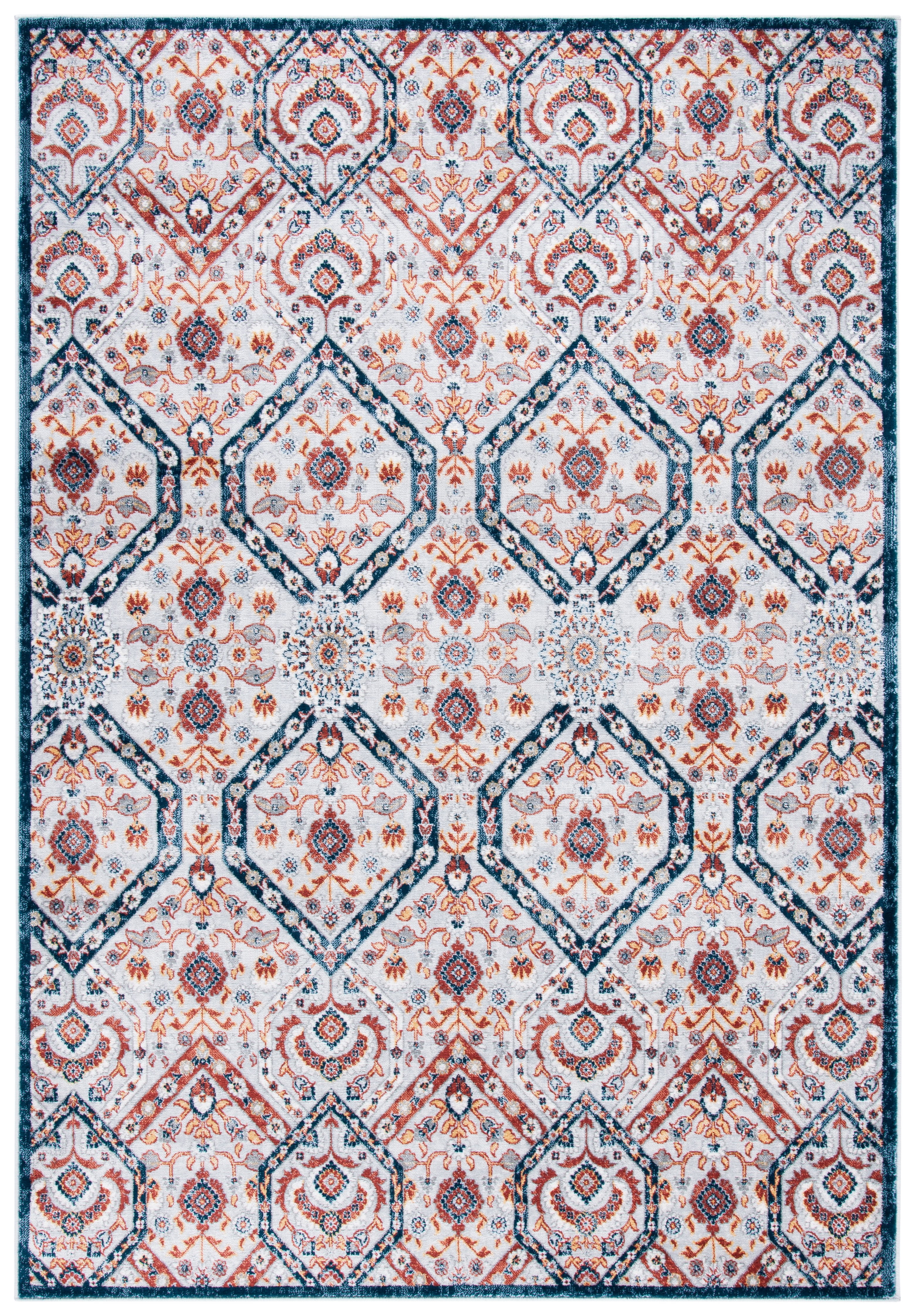 Safavieh Lagoon Tamzen Geometric Area Rug, Brown/Navy, 4'5" x 6'5"