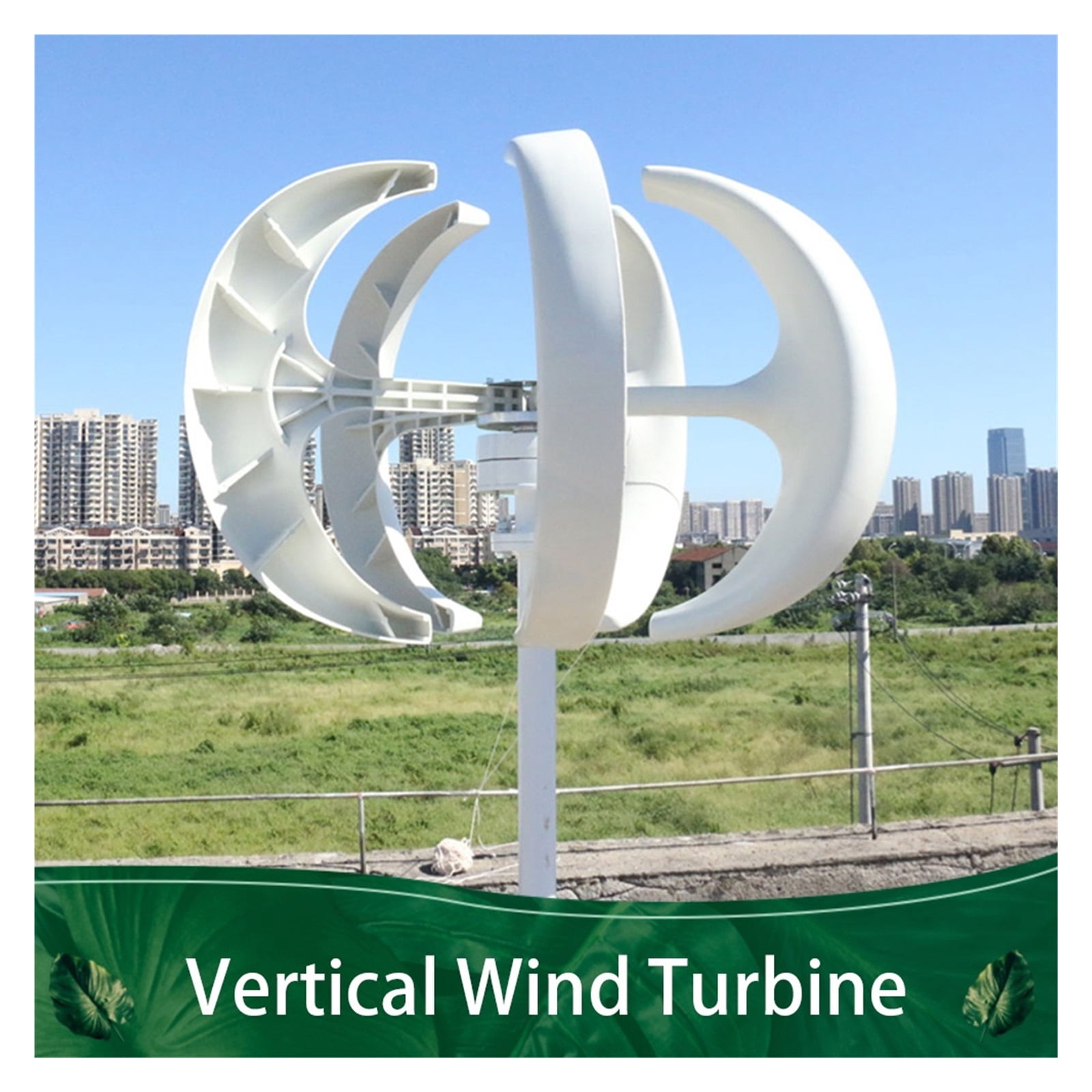 Low Noise Windmill 3000W Vertical Axis Wind Turbine Generator 12V 24V 48V With MPPT Controller For Home Use ,Optimize Wind Energy Utilization