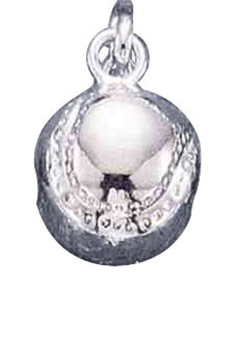 Sterling Silver Girls .8mm Box Chain 3D Tea Set Pendant Necklace