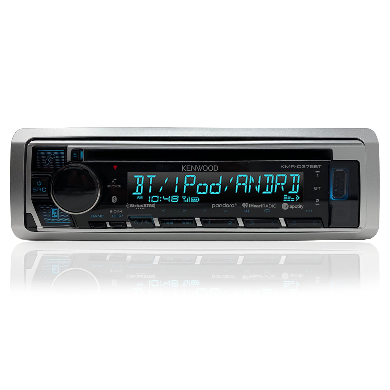 Kenwood Marine Bluetooth CD MP3 USB Radio w/ 4x 6.5" Speakers and Wired Remote 