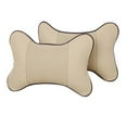 thumbnail image 5 of Car Seat PU Leather Pillow Soft Headrest Cushion PadFoam Head Neck Protector, 5 of 6