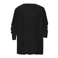 thumbnail image 3 of Men's Athletic Long Sleeve T-Shirt Loose Fit Breathable Workout Top Comfortable Stretch Fabric Casual Round Neck Tee Mens Work Shirts Summer Basic Tee Shirts, 3 of 5