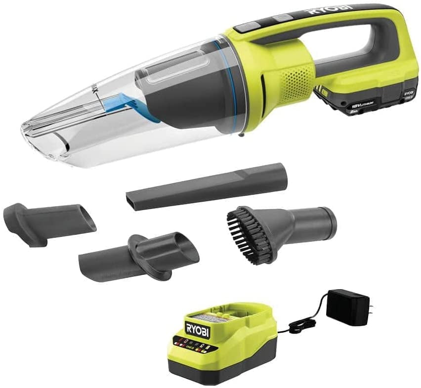 ONE+ 18V Cordless Wet/Dry Hand Vacuum Kit with 2.0 Ah Battery and