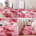 thumbnail image 1 of Carpet Tie Dyeing Plush Soft Floor Mat for Living Room Bedroom Anti-slip Rug, 1 of 9