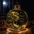 thumbnail image 4 of Light Up Religious Christmas Ornament Ball,Psalm 1:3 Scripture Tree of Life Design LED Hanging Bauble,Transparent Holiday Tree Mantel Decor,E, 4 of 6
