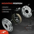 thumbnail image 3 of A-Premium Rear Brake Drums and Shoes Set Compatible with Chevrolet Silverado 1500 & GMC Sierra 1500, 2009 2010 2011 2012 2013, 2-PC, 3 of 5