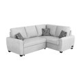 thumbnail image 2 of Serta Sicily Dream Lift Convertible Sofa in Ivory Fabric Upholstery, 2 of 20