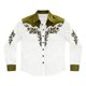 thumbnail image 2 of Camisetas de Navidad de Manga Larga de los Hombres Imprimir de Moda Casual Manga Larga Turndown Collar Blusa para Primavera Invierno Al Aire Libre Diario, 2 of 4