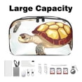 thumbnail image 3 of Turtle Waterproof Oxford Cloth Hard Drive Case with Charger Pouch, PC Case, Small Travel Electronic Organizer, and Cord Organizer Travel - 5.9x9.44x3.14 in, 3 of 6