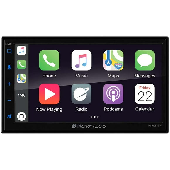 PLANET AUDIO PCPA975W Planet Audio Double Din 6.75 Mechless Wireless Apple Car Play/Android Auto/AM/FM/USB/Aux/Blueto