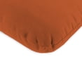 thumbnail image 3 of Jordan Manufacturing Sunbrella 45" x 22" Canvas Rust Solid Rectangular Outdoor Chair Cushion with Ties and Hanger Loop, 3 of 10