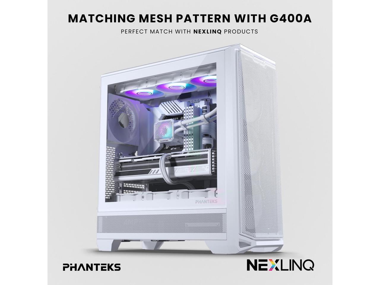 Phanteks Glacier One 360M25 G2 AIO Liquid CPU Cooler, White, RGB Pump Cap Design, 3x Performance 120mm M25 G2 PWM RGB Fans, for Intel LGA 1700, 1851, 1200, 115x and AMD AM4/AM5 sockets, White
