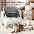 thumbnail image 3 of Open-Top Self-Cleaning Cat Litter Box Smart Automatic with APP Control,Safety Sensors, Health Monitoring, 3 of 9