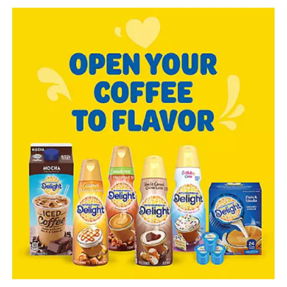 International Delight ITD101522 Hazelnut Liquid Creamer Singles - Pack of 192