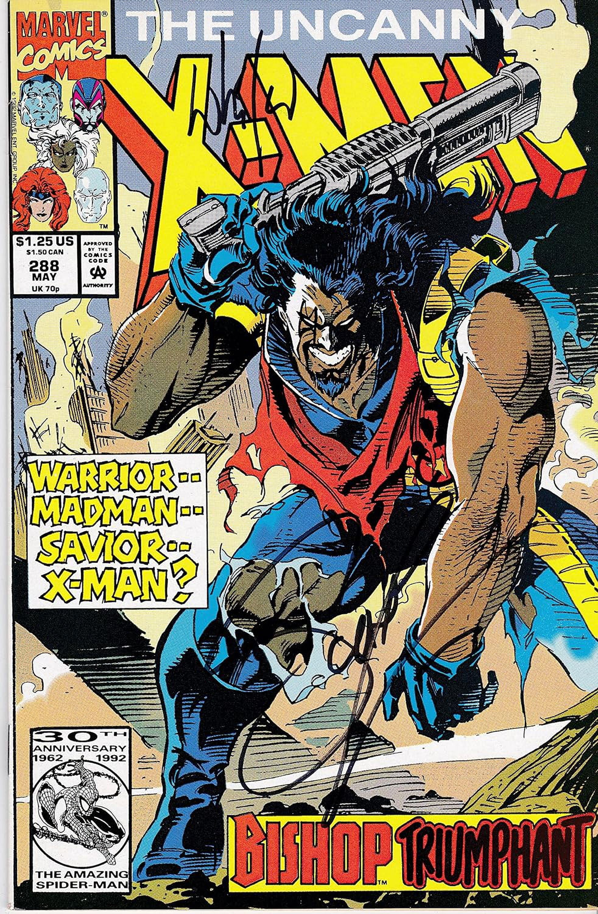 Uncanny X-Men #288 NM Signed Scott Lobdell, Whilce Portacio