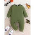 thumbnail image 4 of Bagilaanoe 2 Packs Newborn Baby Boys One-pieces Print Long Sleeve Jumpsuits 3M 6M 9M 12M 18M Infant Romper Casual Clothing, 4 of 8