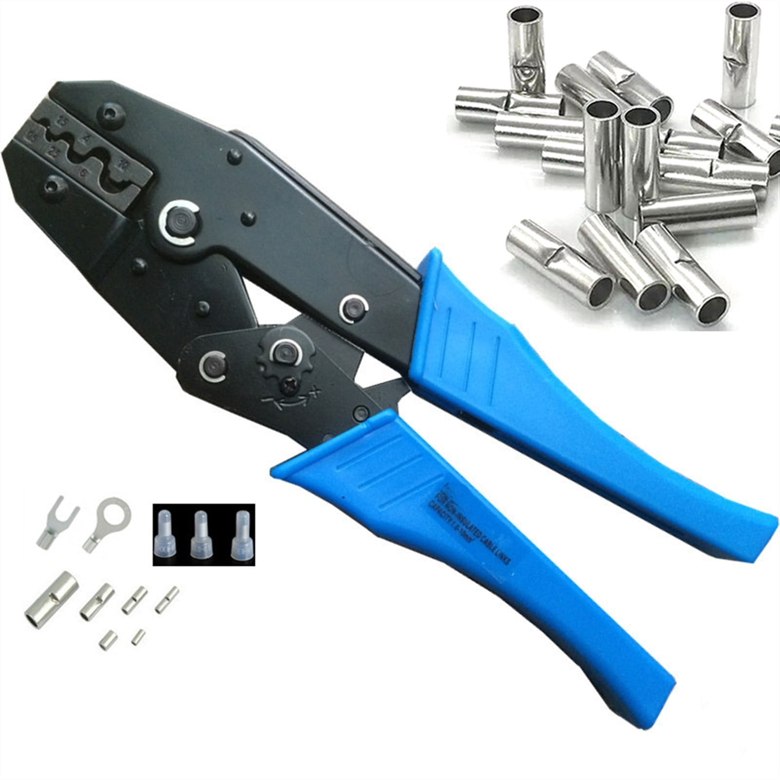 Crimping Pliers Terminal Crimping Tools For Non Insulated Butt Splice Connectors OT UT Terminals Close End Wire Terminal ,Durability That Lasts