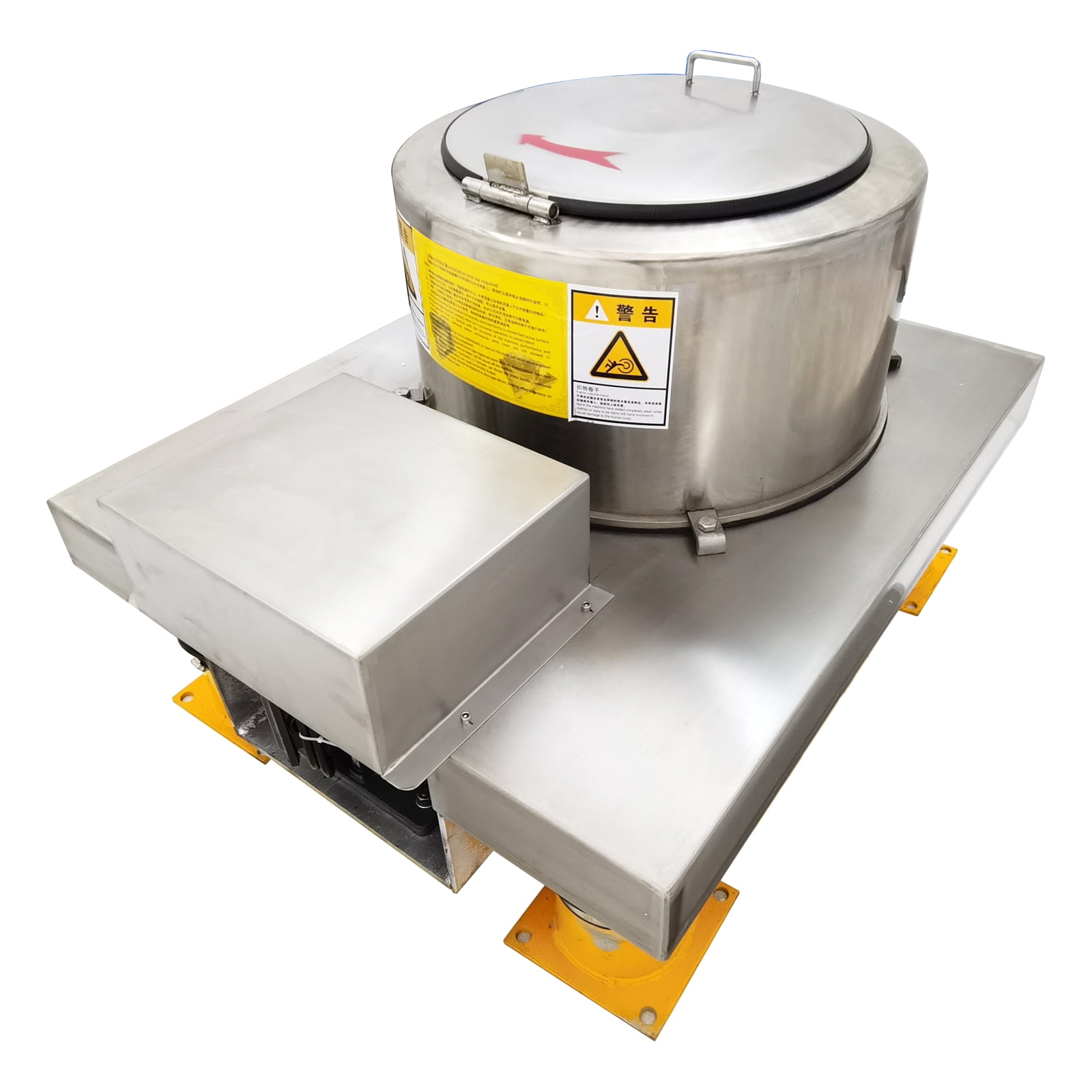 220V 1PH Automatic Centrifuge Scarper Separation Machine Bottom Discharge with Frequency Converter Box