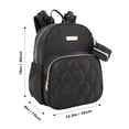 thumbnail image 6 of Baby Essentials 3 in 1 Diaper Bag Backpack, Changing Pad & Pacifier Pouch for Newborns, Infants, Toddlers - Quilted, Smooth, Sheek, Padded in Design, 6 of 8