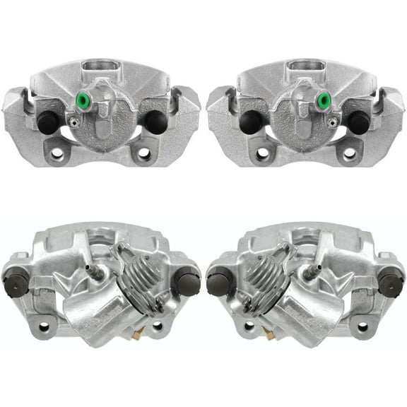 AutoShack Front and Rear Brake Calipers Set of 4 Assembly with Bracket Replacement for 2013 Ford Escape 2013-2018 C-Max 1.6L 2.0L 2.5L FWD Driver and Passenger Side Kit BC40106