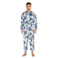 thumbnail image 6 of joogoo Irises Flowers Unisex Adults Onesies Pajamas Jumpsuits L, 6 of 7