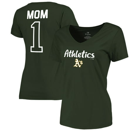 Oakland Athletics Fanatics Branded Women's 2019 Mother's Day #1 Mom Plus Size T-Shirt -