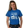 thumbnail image 5 of Take Naps and Pet Cats Funny Cute Women's Graphic T Shirt Tees Brisco Brands X, 5 of 6