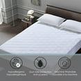 thumbnail image 2 of Cotton House - Housse de Matelas Matelassée, Imperméable et Hypoallergénique, Format Double, Blanc, 2 of 4