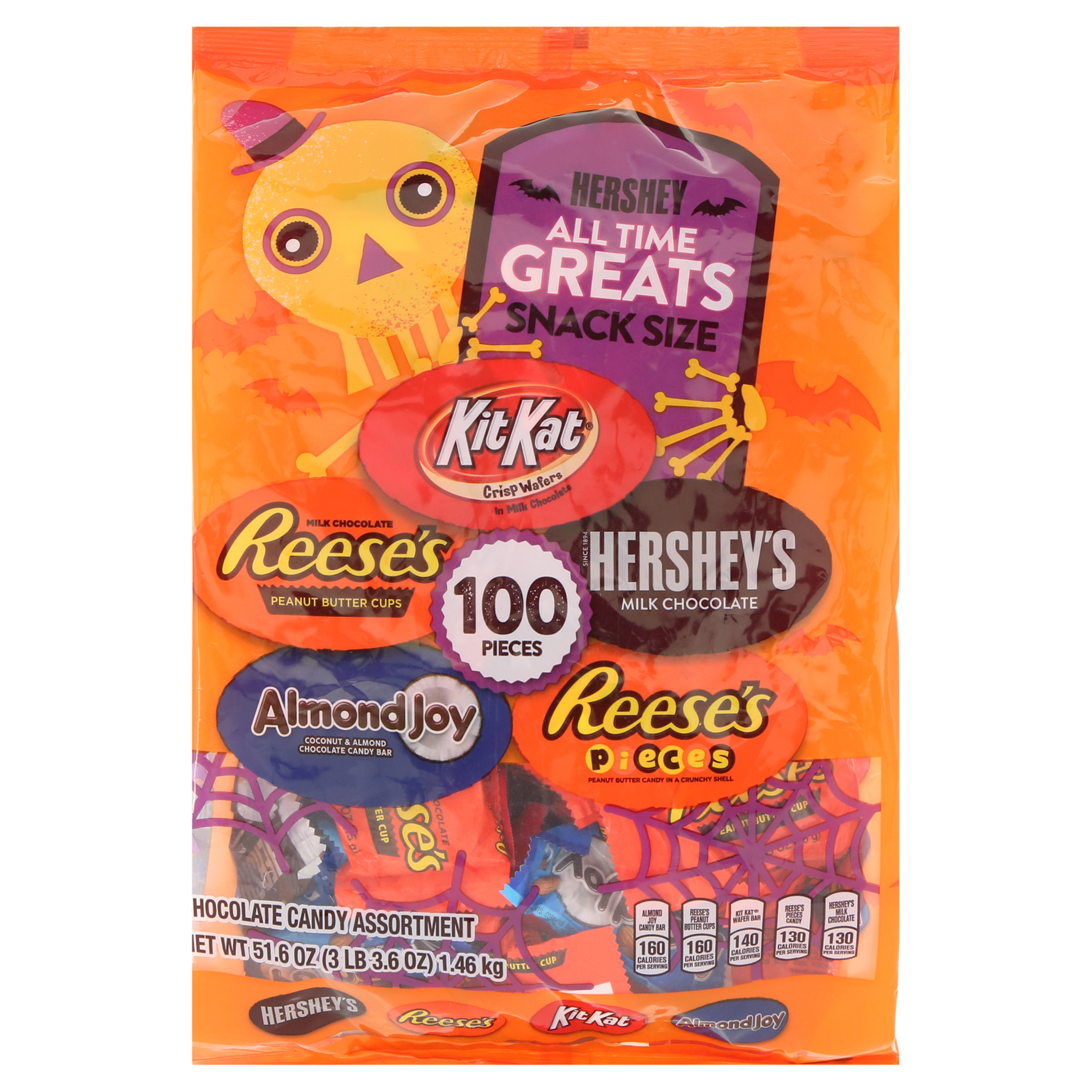 Hershey's Halloween Candy Assortment All Time Greats Snack Size, 51.6 oz, 100 Count - image 11 of 13