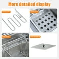 thumbnail image 6 of Wharick Deep Fryer with Basket 6.35QT Stainless Steel Electric Oil Fryer w/Adjustable Temperature Professional Electric Deep Fryer 110V 5000W, 6 of 8