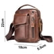 thumbnail image 2 of Bolso bandolera de cuero para hombre, estilo retro, pequeño, tipo bandolera, informal, con orificio para auriculares, para viaje, para almohadilla de 7,9", 2 of 8