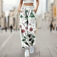 thumbnail image 2 of Women's Plus Size Christmas Tree Jogging Pants High Waisted Comfortable Drawstring Sweatpants With Pockets Casual Wear, 2 of 4