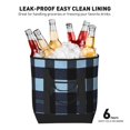 thumbnail image 6 of Large Capacity Insulated Tote Bag16.1×13.4×7.5in Thermal Insulation And Easy To Clean Strong Bearing Capacity Can Be Reused Midnightblue Buffalo Plaid Check Tartan Scotland_2, 6 of 8