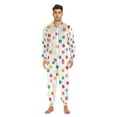 thumbnail image 3 of FORMRS Onesies Pajama for Adults Unisex Hoodie Winter Jumpsuit One Piece Sleepwear, Sizes S-2XL, Polka Dot, 3 of 7