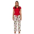 thumbnail image 3 of Dr. Seuss The Grinch Pajamas Women's Festive Mischief Plush Lounge Sleep Pants, 3 of 6