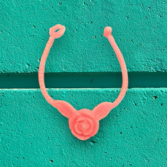 JEWELRY Pink Orange Rose NECKLACE Doll Accessory