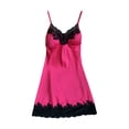 thumbnail image 1 of Honganda Women Satin Silk Dress, Kimono Robe Sexy Lace,Sexy Sleepwear One-piece, 1 of 3
