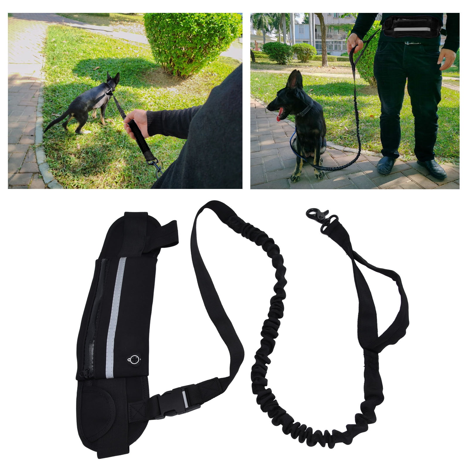 Waist Dog Leash Sports Belt Bag Leash Dog Running Traction Rope Running Waist Dog Leash Future Proof Design