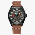 thumbnail image 2 of Citizen Men's Eco-Drive Disney Mickey Mouse Baseball Theme Leather Strap Watch BV1089-05W, 2 of 3