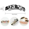 LNKOO 6 Pieces Large French Barrettes for Women Fine Thick Hair, Classic Tortoise Shell Hair