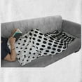 thumbnail image 6 of Abstract Soft Flannel Fleece Throw Blanket, Minimalist Monochrome Dots in Black Growing Big from Bottom to Top Polka Dots Image, Cozy Plush for Indoor and Outdoor Use, 70" x 90", White, by Ambesonne, 6 of 6