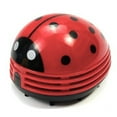 thumbnail image 2 of Trayknick Ladybug Vacuum Anti-Scratch Multifunctional Portable Desktop Coffee Table Vacuum Cleaner for Home Red, 2 of 13