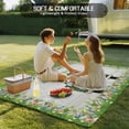 thumbnail image 4 of Spring Easter Outdoor Rug for Patio/Deck/Porch, Non-Slip Large Area Rug 4 x 6 Ft, Easter Eggs Bunny Truck Botanical Wooden Indoor Outdoor Rugs Washable Area Rugs, Reversible Camping Rug Carpet Runner, 4 of 8