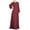 Wine Dress for Women, variant on HAPIMO Women's Maxi Loose Dress Solid Color Elegant Casual High Waist Bandage Long Sleeve Spring Round Neck Trendy Black L