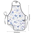 thumbnail image 2 of Anti-Fouling Belt Pocket Elasticated Apron - Non-Slippery Non-Fading Non-Shrinking Non-Crinkly Water-Repellent Milk Cow Print Style Lavender_4, 2 of 8